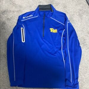 Columbia Blue Pitt Quarter-Zip Pullover